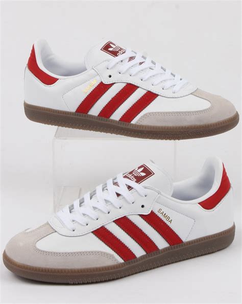 adidas samba herren weiß rot|adidas samba og rot.